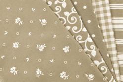 Bastel-Patchwork-Paket - Beige