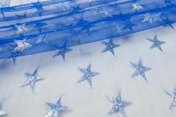 Sternentüll - Blau/Silber