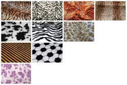 Flausch-Fell Imitat mit Muster 