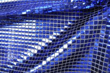 Paillettenstoff Quadro - Royal 