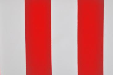 Universalstoff - Streifen breit - Rot/Weiß 