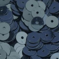 Pailletten, rund, flach -  - ø 6 mm - 40 g / ~4.000 Stk. - Schwarz 