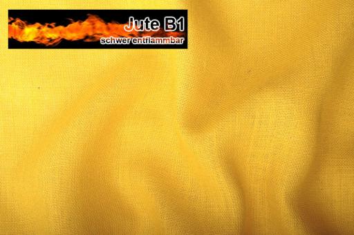 Jute B1 farbig - 130 cm breit Gelb