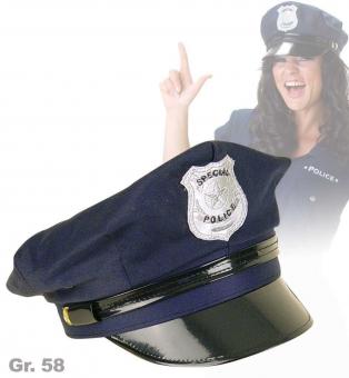 Polizeimütze - Blau - Größe 58 
