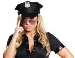 Police Cap - Schwarz 