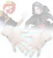 Clown-Handschuhe Weiß 