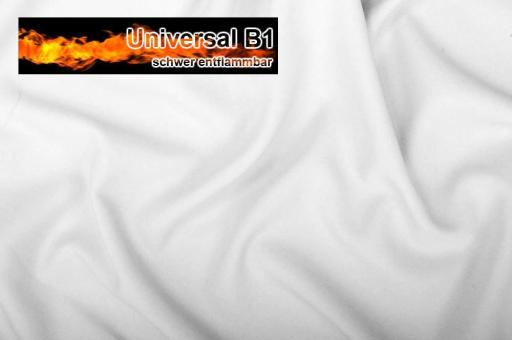 Universal Stoff B1 - 280 cm - schwer entflammbar Weiß