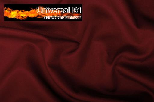 Universal Stoff B1 - 280 cm - schwer entflammbar Bordeaux