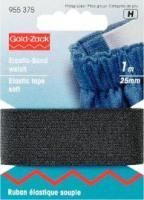 Elastic-Band 25mm schwarz - 1m 