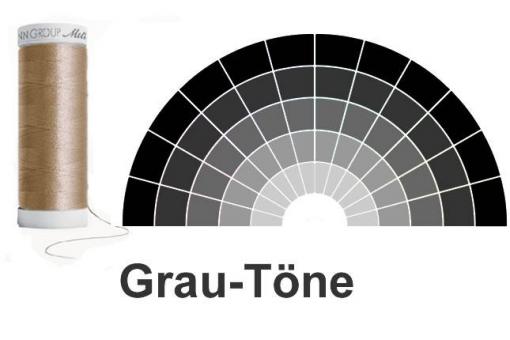 Nähgarn Amann Seralon - 200m Rolle - Grautöne 