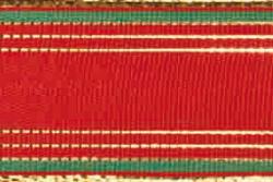 Stoffband Metallstreifen 25 mm - 20 m Rolle Rot