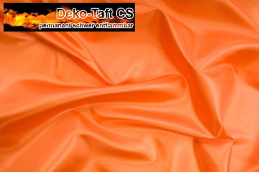 Deko-Taft - permanent schwer entflammbar - 310 cm Orange