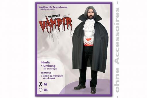 Vampir-Umhang mit Stehkragen 