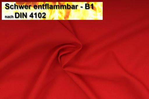 Allzweck-Stoff B1 flammhemmend Rot