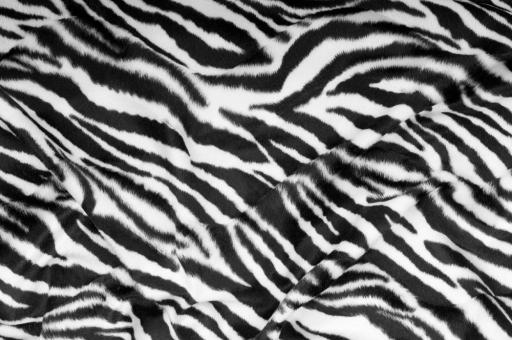 Kurzfell Imitat Zebra