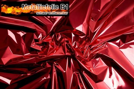 Metallicfolie B1 10 m Rolle Rot