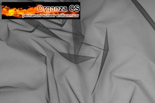 Organza - permanent schwer entflammbar - 300 cm Anthrazit