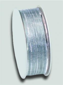 Silberband Streifen 25 mm -20 m Rolle 