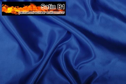 Satin - permanent schwer entflammbar B1 Royal