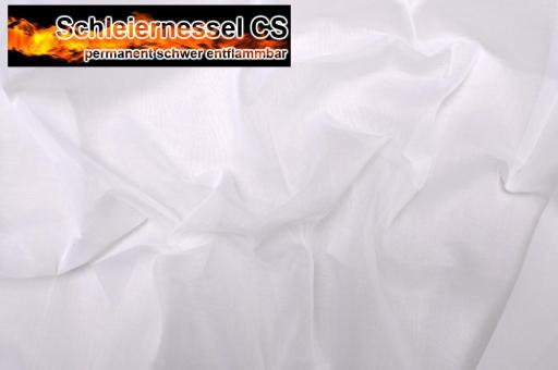 Baumwolle leicht B1 - Schleiernessel - 420 cm Weiß