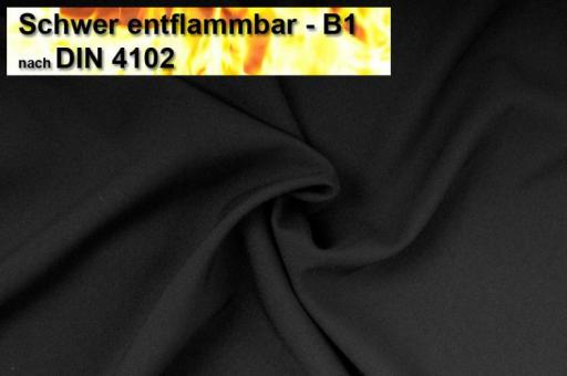 Allzweck-Stoff B1 flammhemmend Schwarz