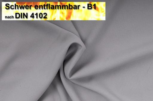 Allzweck-Stoff B1 flammhemmend Silber