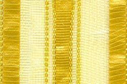 Ziehschleifenband 40 mm - 25 m Rolle Gold