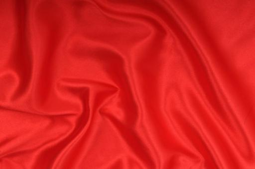 Satin Stoff Weihnachten - uni Rot