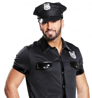 Police Cap - Schwarz 