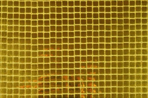 SciFi-Paillettenstoff Quadro - Gold 