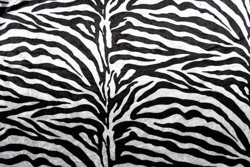 Pannesamt-Stoff - Zebra 